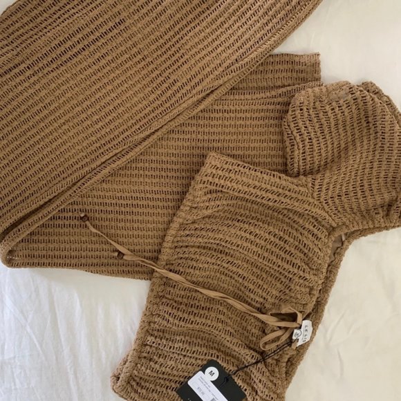 Top + Pant Beach Set NWT - Mocha - Picture 5 of 5